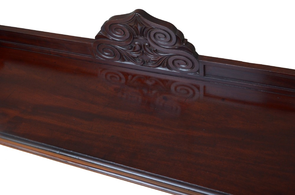 English William IV Mahogany Hall Seat View IX