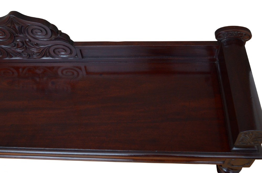 English William IV Mahogany Hall Seat View X