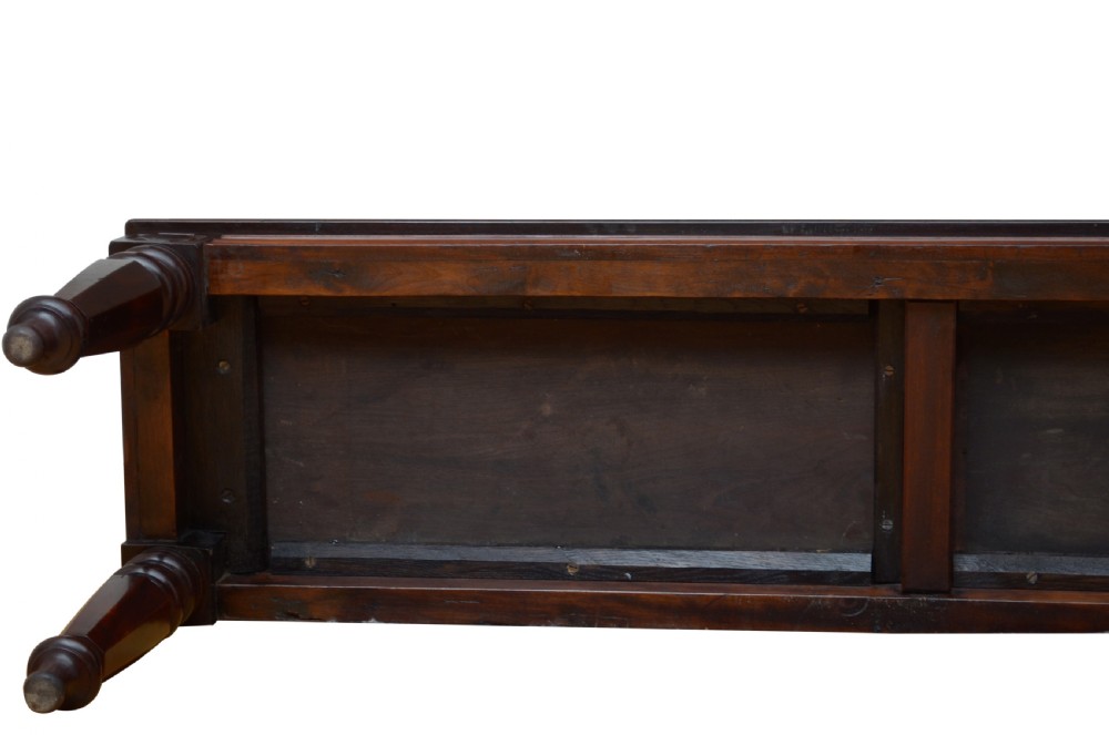 English William IV Mahogany Hall Seat View XV