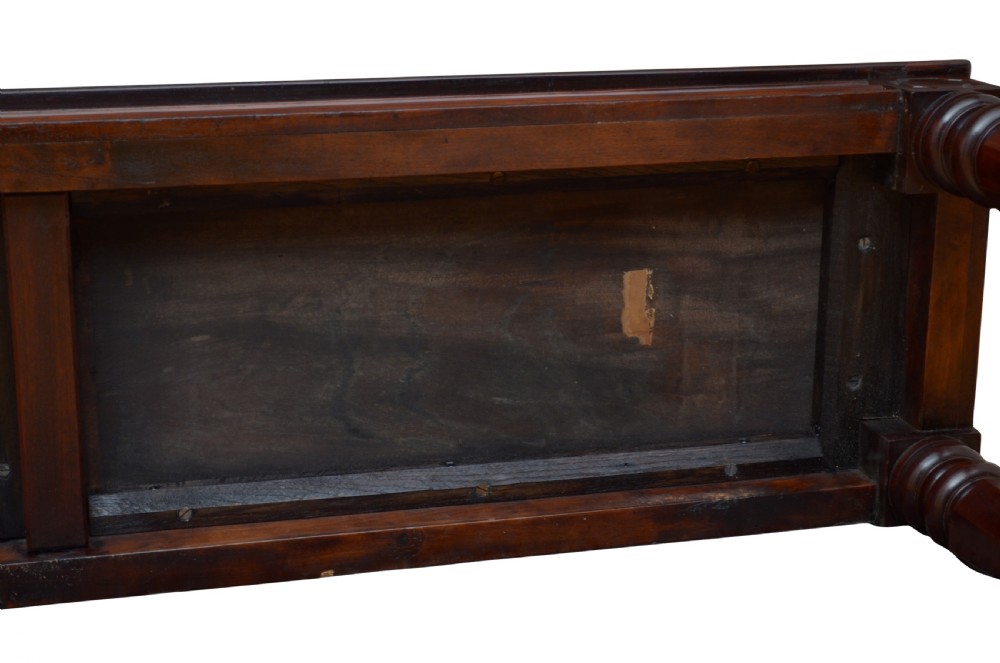 English William IV Mahogany Hall Seat View XVI
