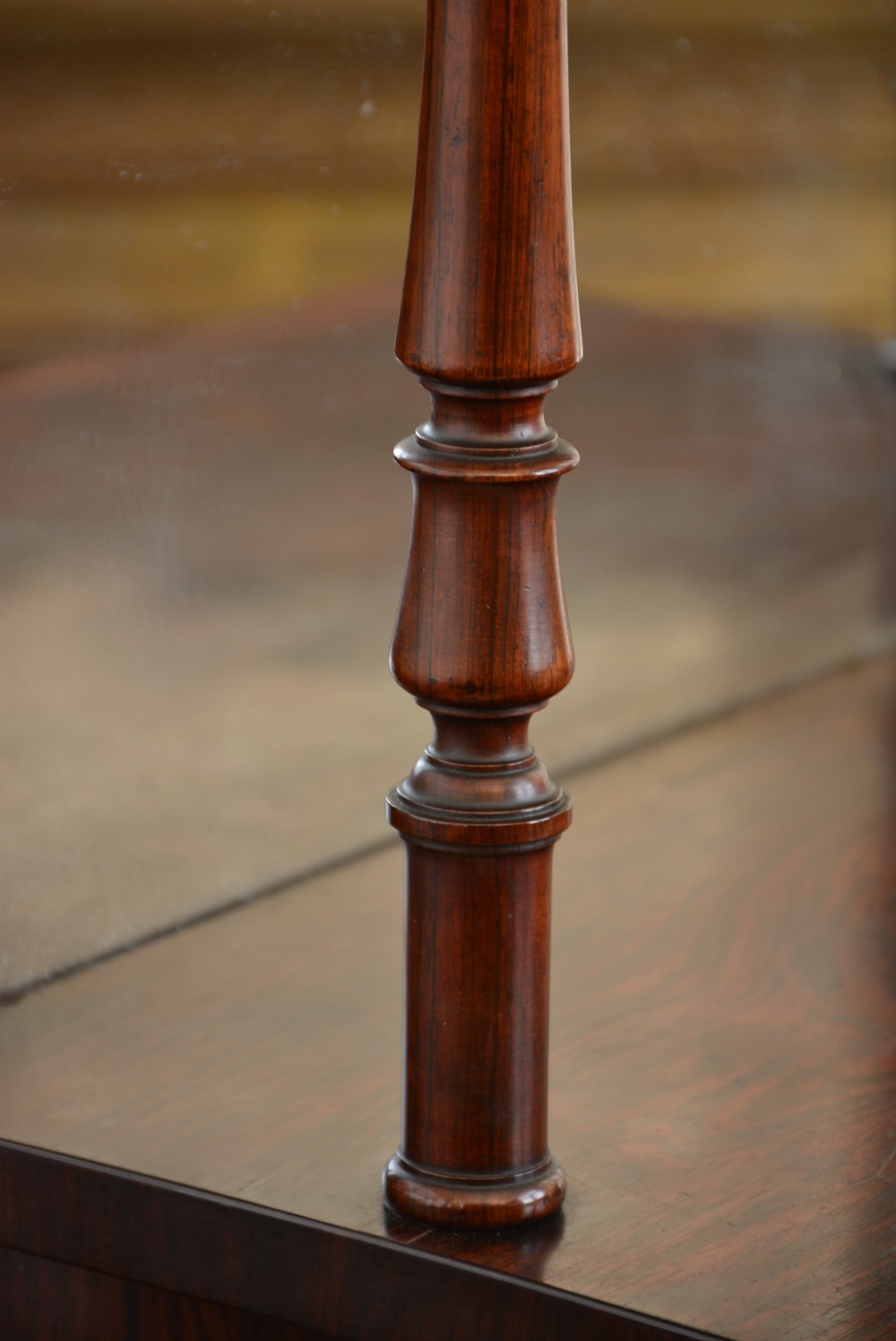 Narrow English Regency Cabinet Bookcase, Gillows, c1830 View V