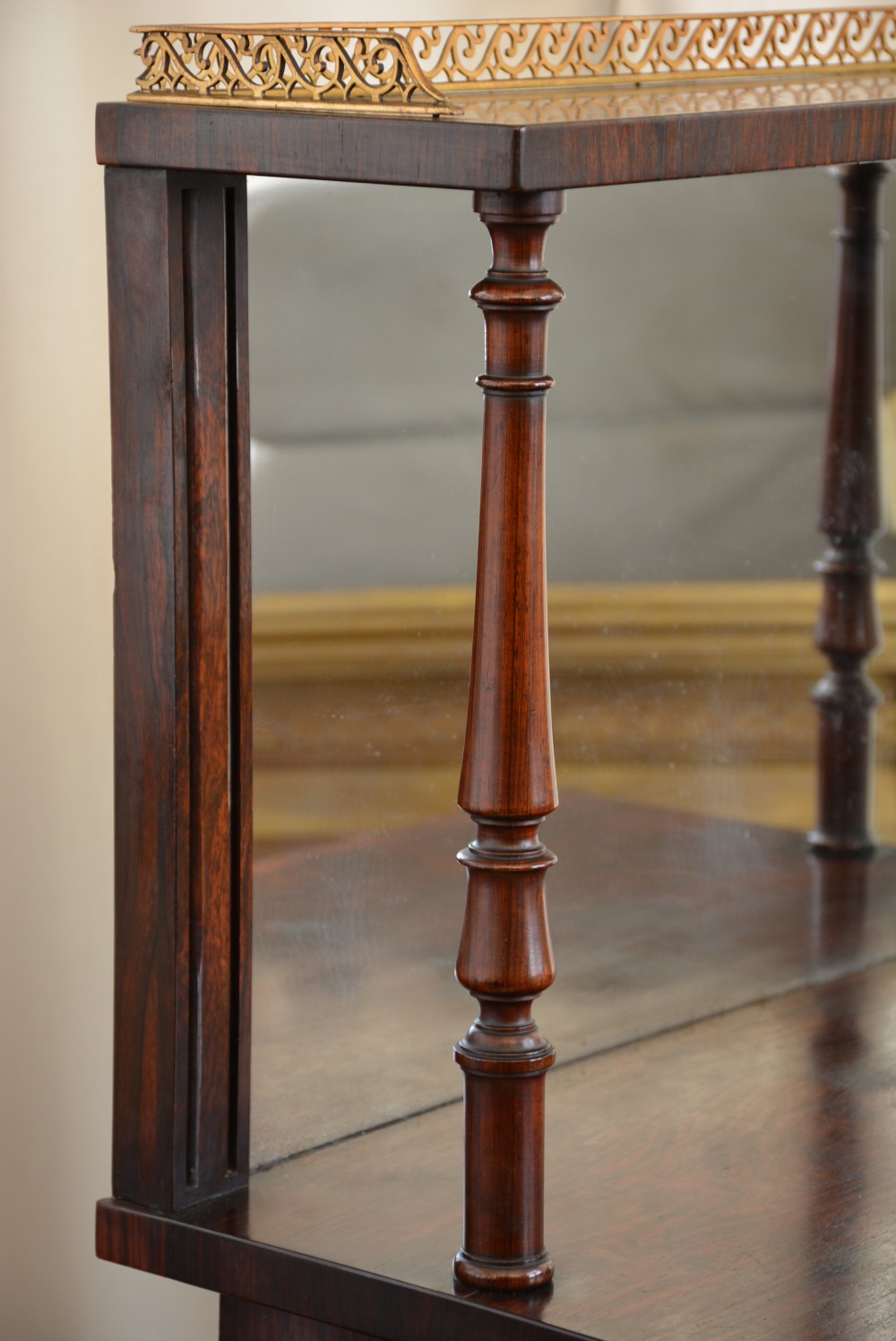Narrow English Regency Cabinet Bookcase, Gillows, c1830 View VI