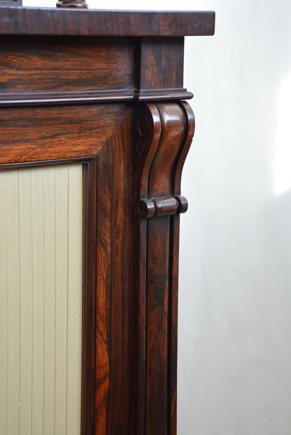 Narrow English Regency Cabinet Bookcase, Gillows, c1830 View X