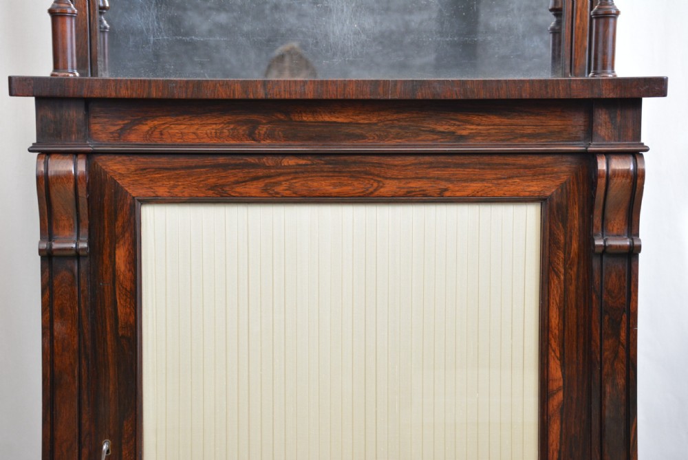 Narrow English Regency Cabinet Bookcase, Gillows, c1830 View XVIII