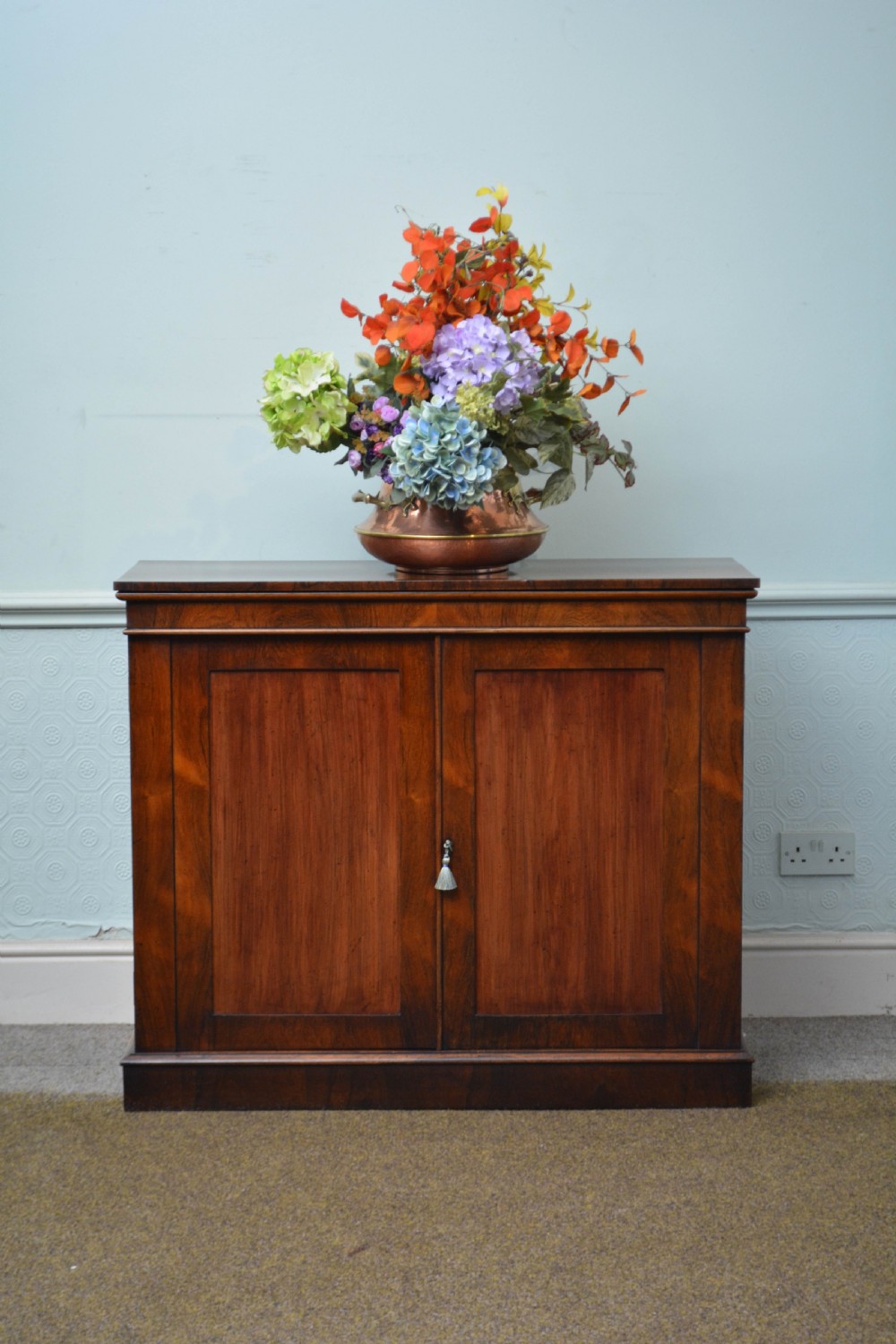 English William IV Bookcase Two Door Chiffonier Sideboard c1830 View II