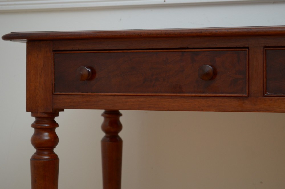 English Victorian Writing Desk in Mahogany View VII