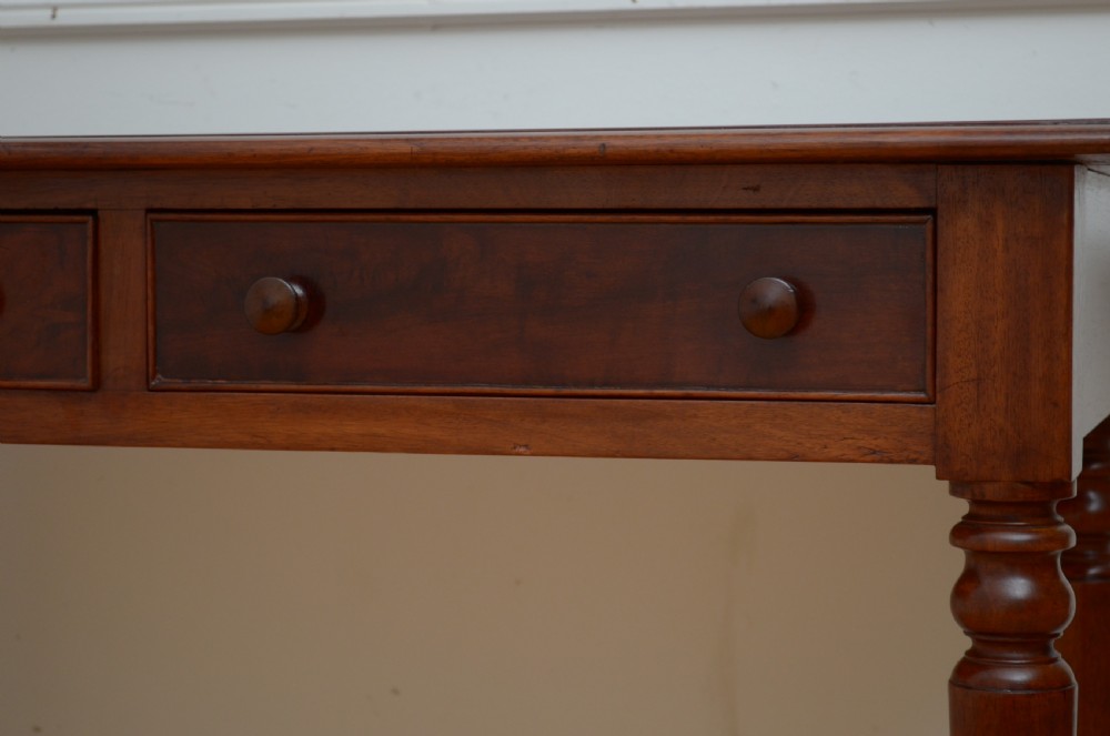 English Victorian Writing Desk in Mahogany View IX