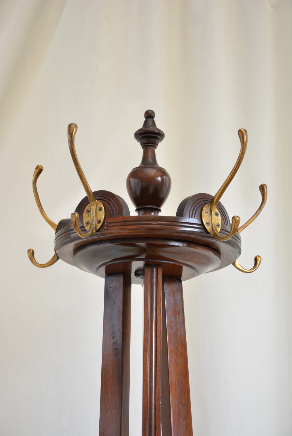 English Arts and Crafts Coat Stand in Solid Mahogany  View II