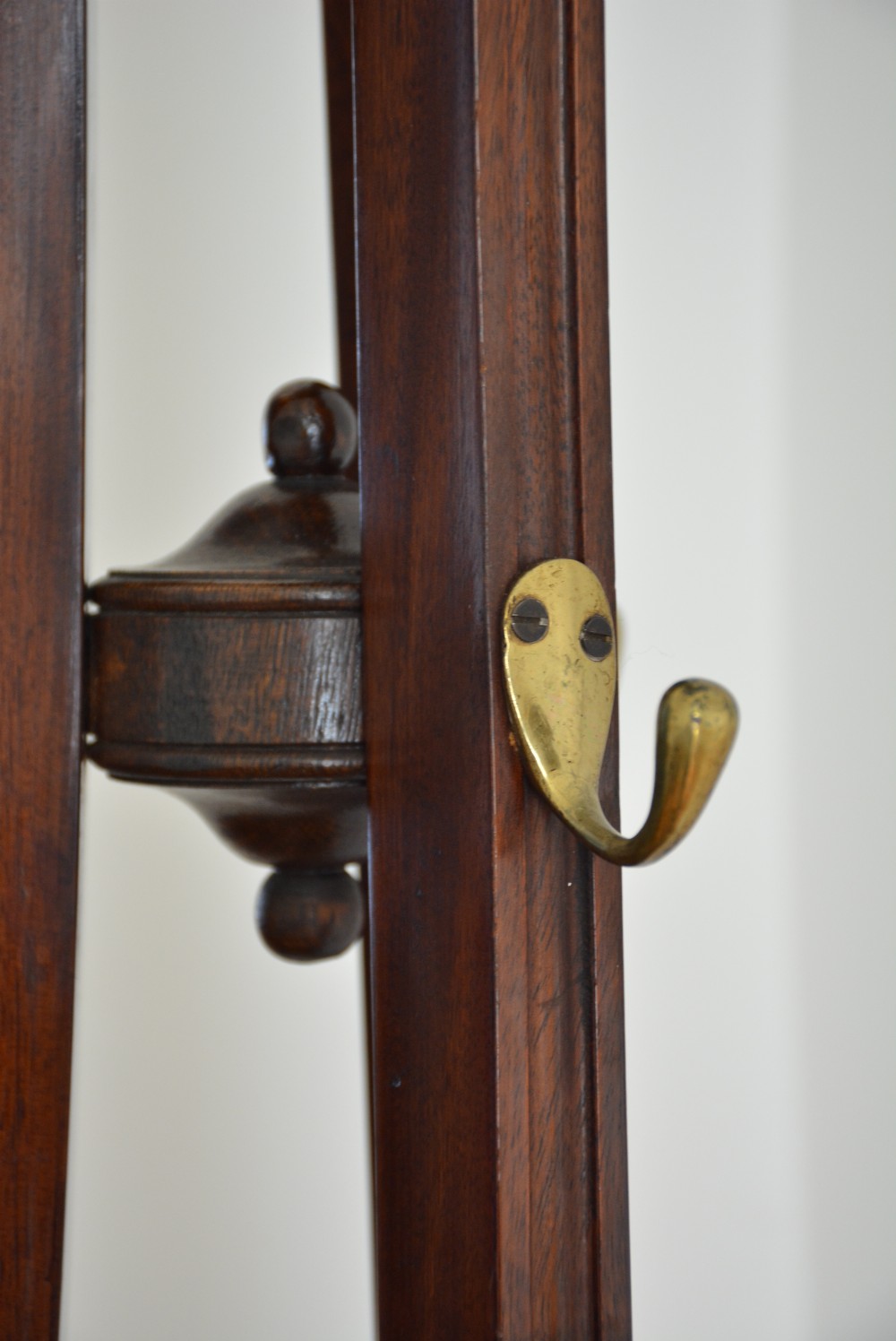 English Arts and Crafts Coat Stand in Solid Mahogany  View VII