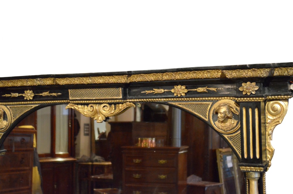 Superb Large Victorian Gilt Wall Mirror Overmantel H164cm View X