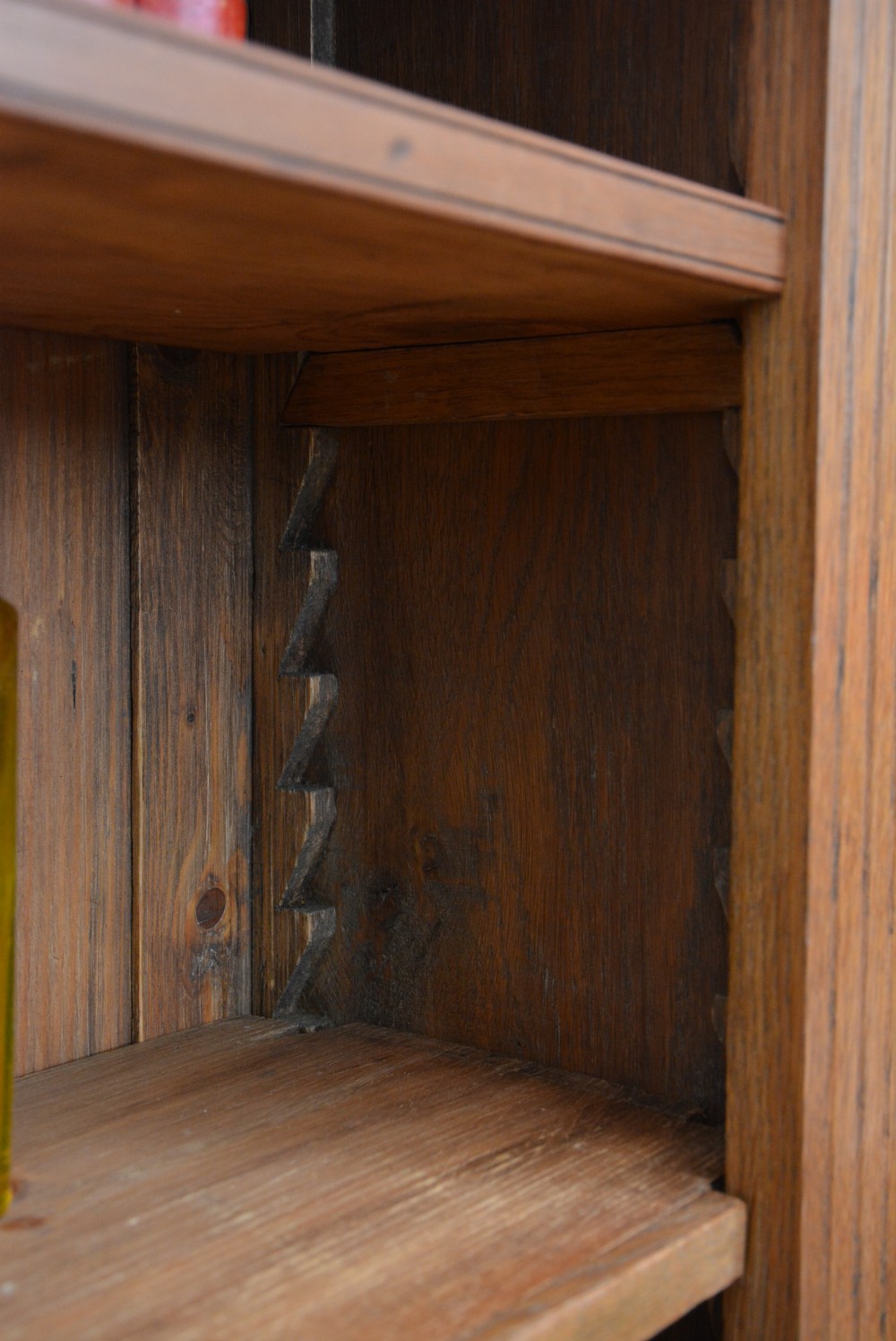 Arts And Crafts Solid Oak Open Bookcase View XII