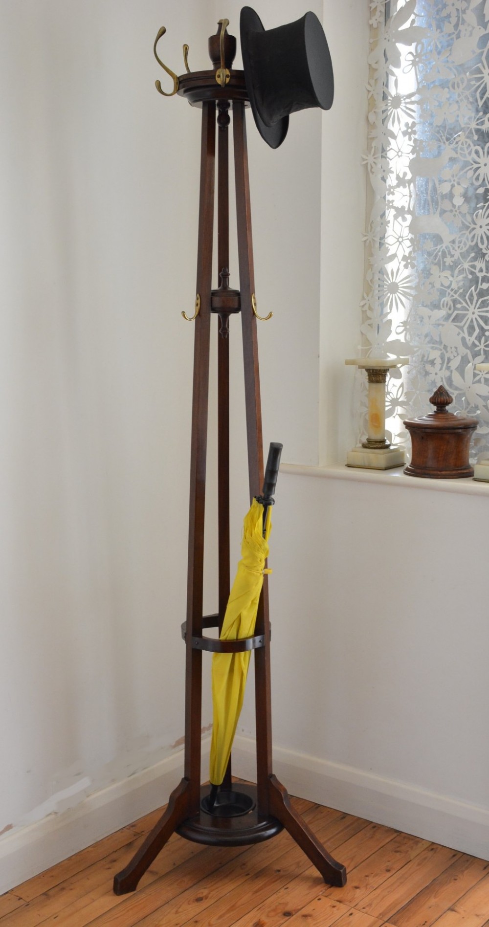 Antique English Arts And Crafts Coat Stand Hall Stand View XIV