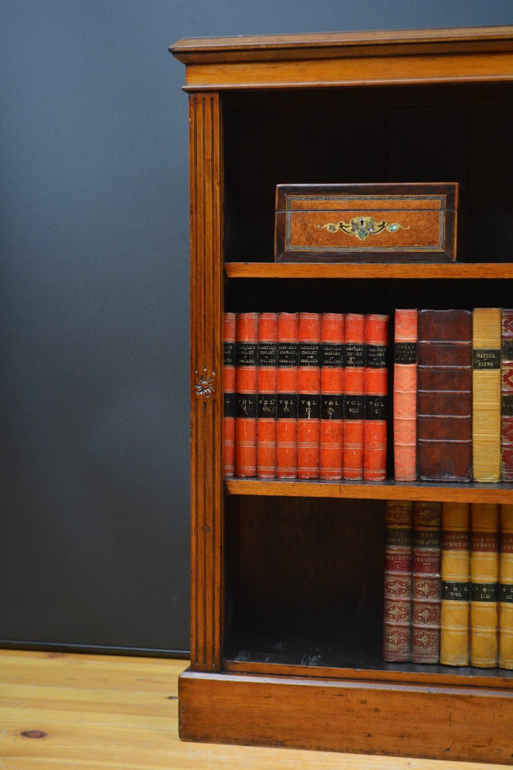 Edwards And Roberts Walnut Open Bookcase View VII