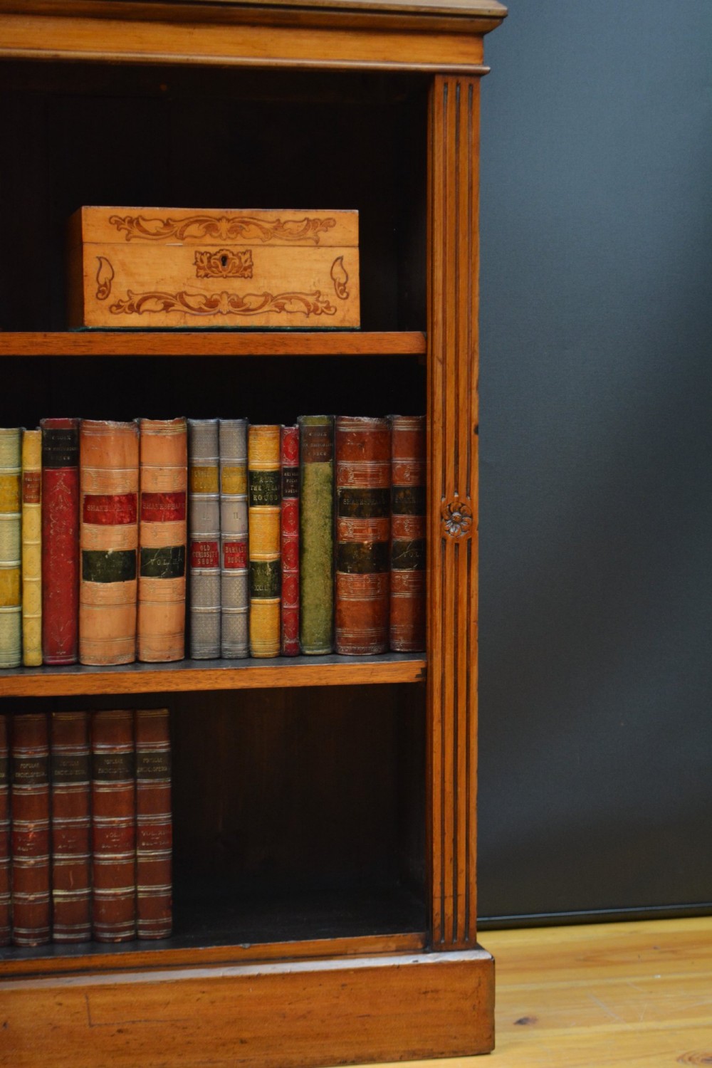 Edwards And Roberts Walnut Open Bookcase View X
