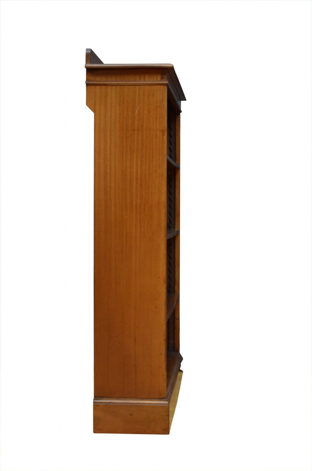English Edwardian Walnut Open Bookcase C1900s View XIV