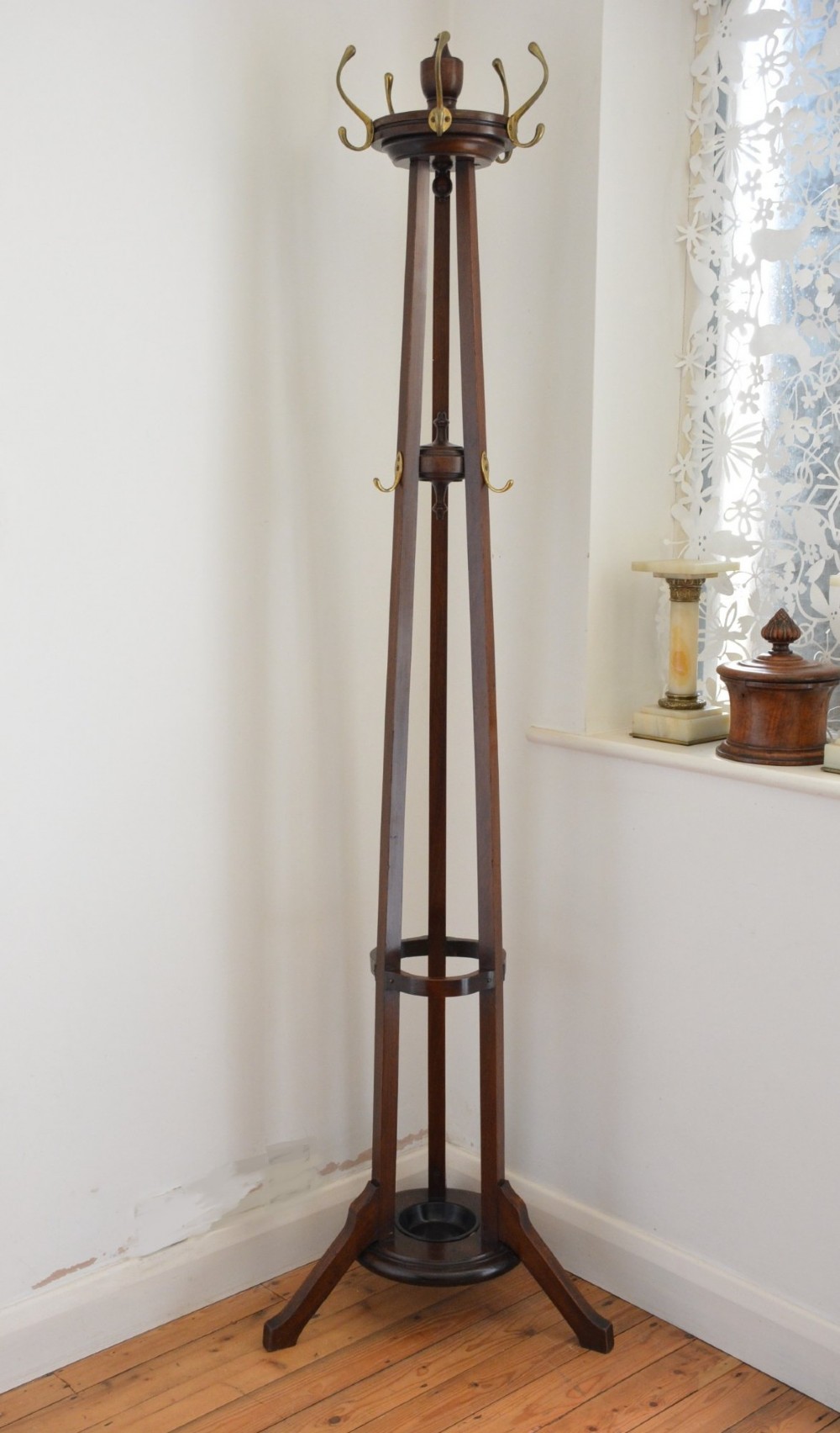 Mahogany Coat Stand Hall Stand
