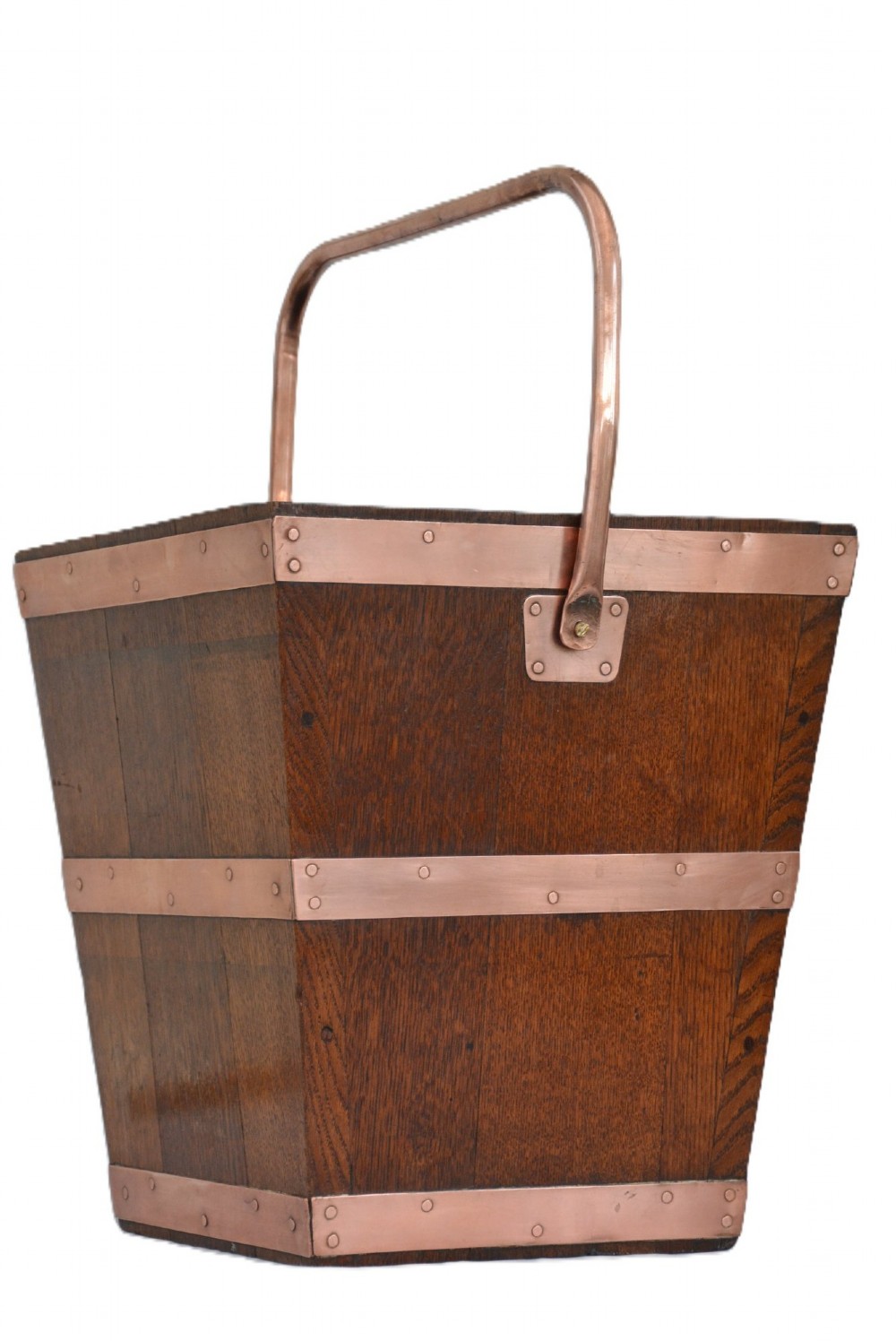 Victorian Coal Bucket Peat Bucket In Oak