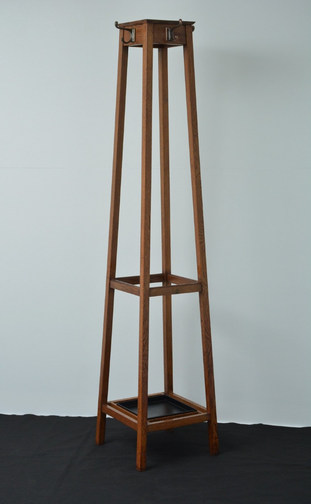 English Arts & Crafts Oak Coat Stand by Astrola