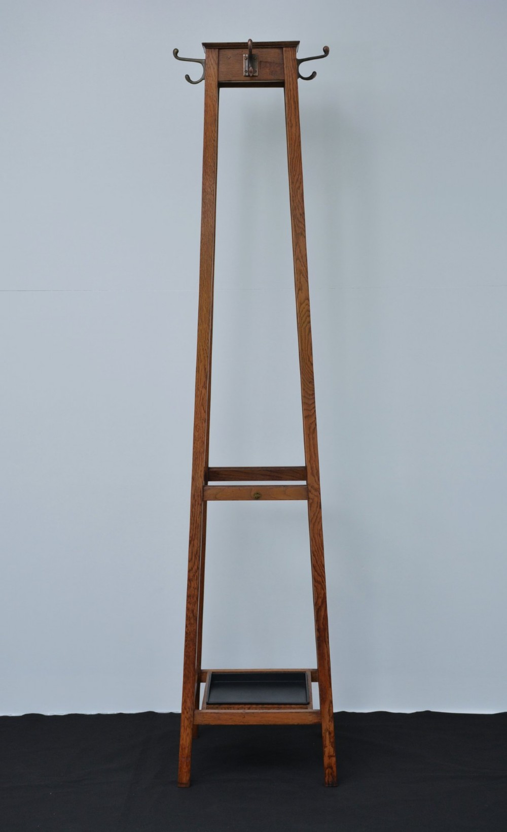 English Arts & Crafts Oak Coat Stand by Astrola View XI