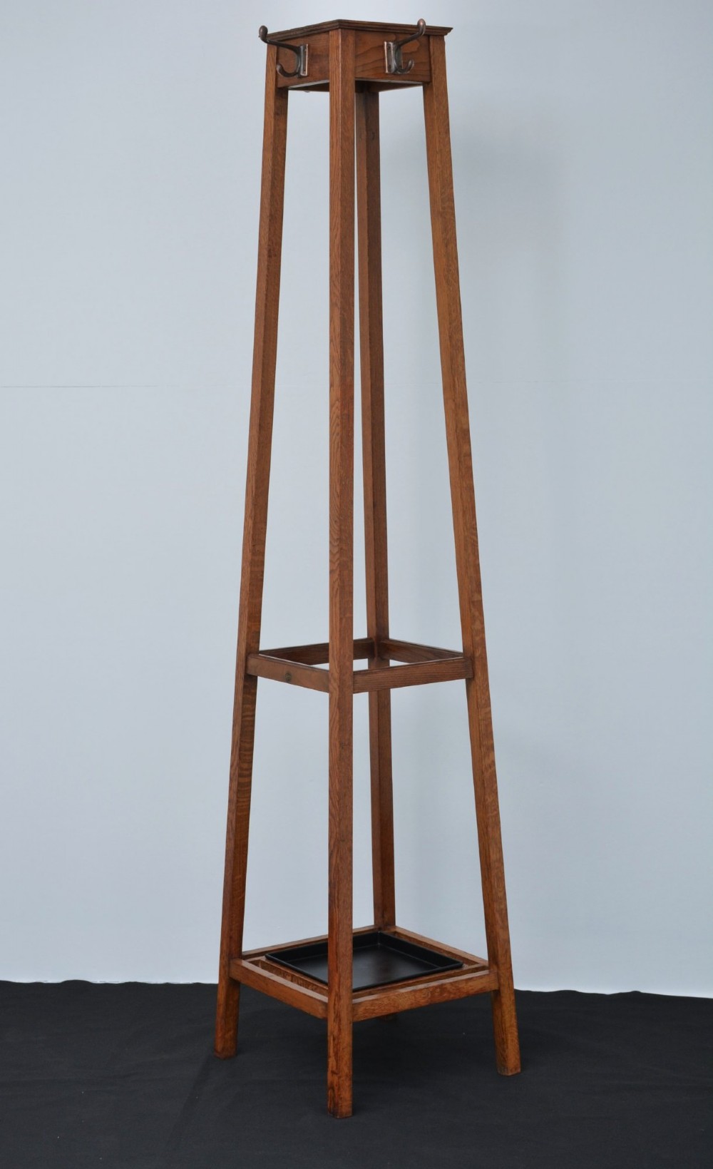 English Arts & Crafts Oak Coat Stand by Astrola View XII