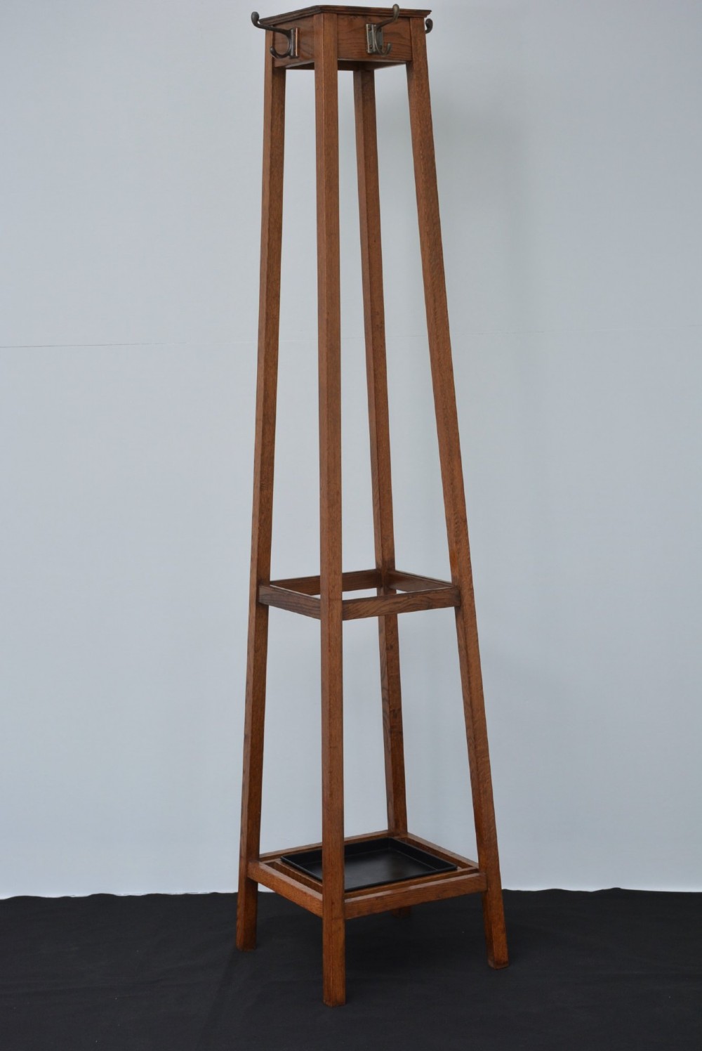 English Arts & Crafts Oak Coat Stand by Astrola View XIV