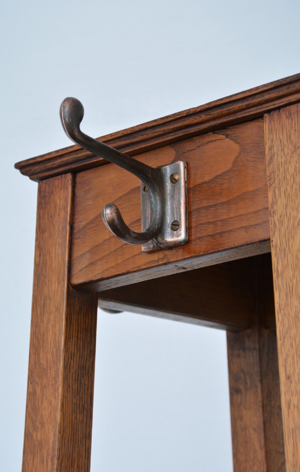 Pair of English Solid Oak Hall Stands c1930 View III