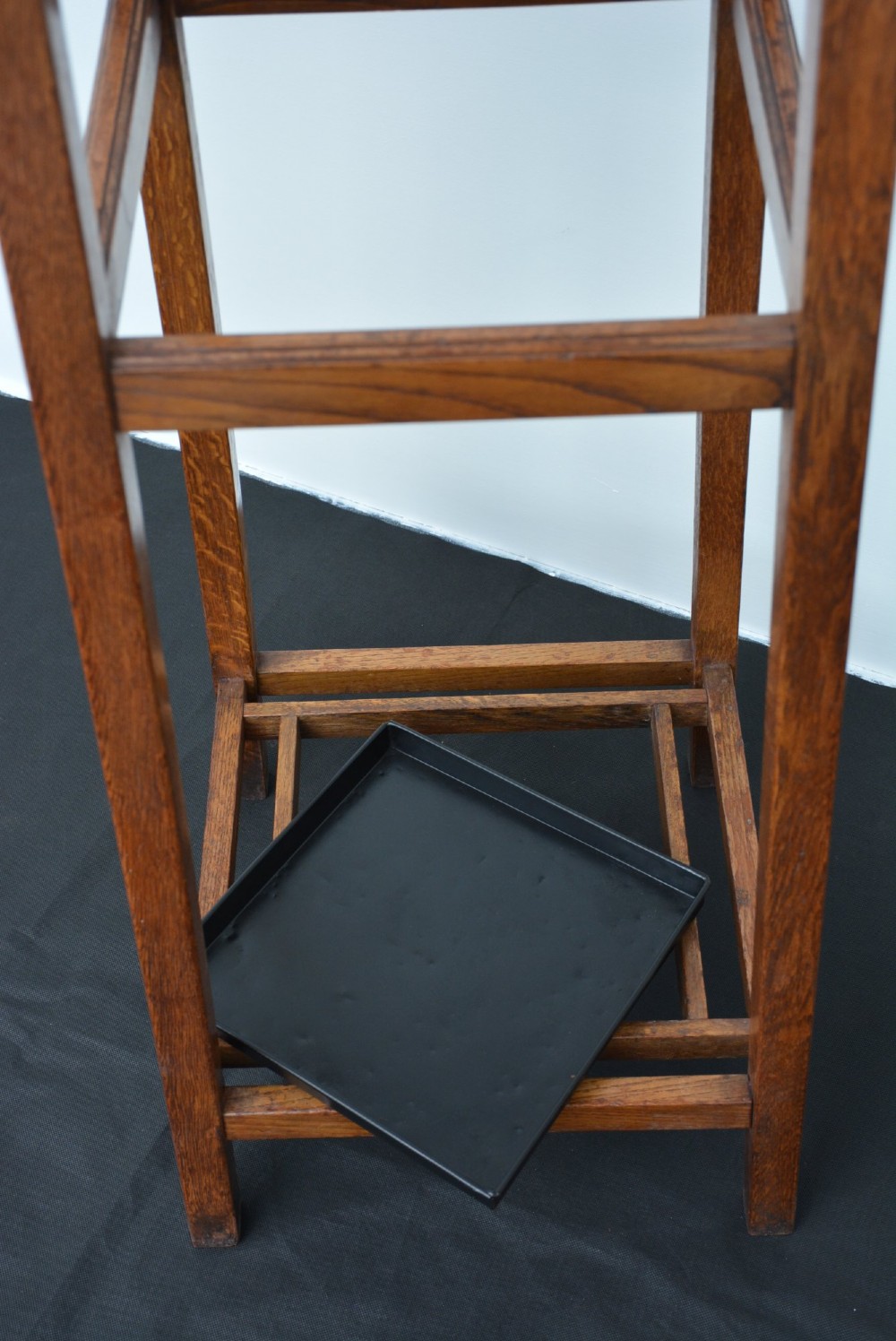Pair of English Solid Oak Hall Stands c1930 View IX