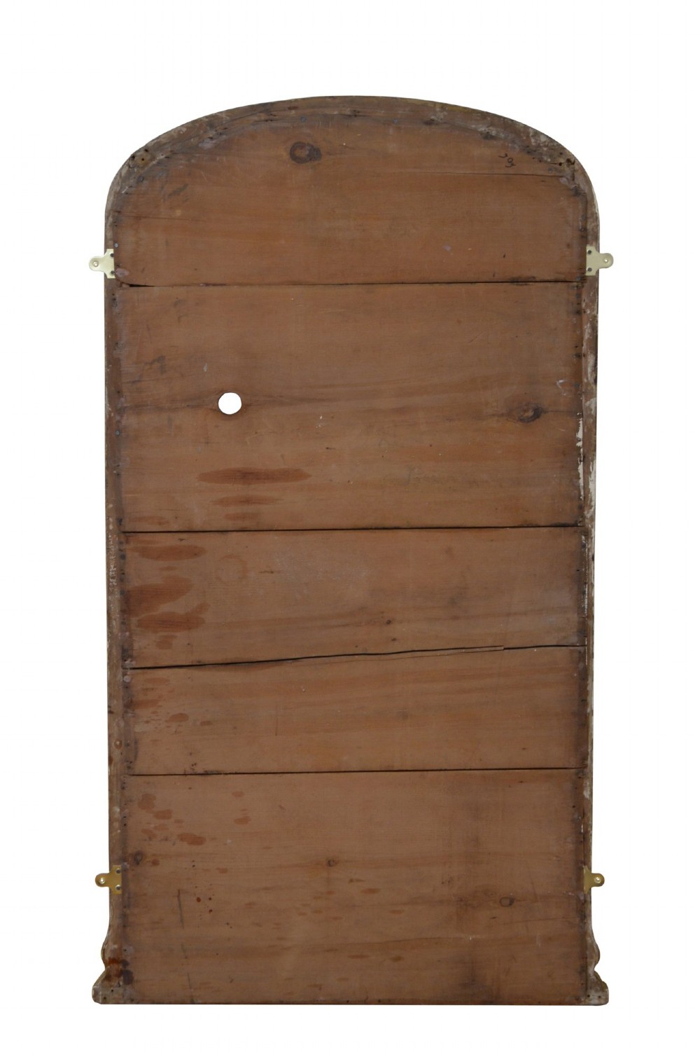 A tall nineteenth-century arched mirror featuring a gilded frame with a continuous carved rope twist motif. View VI