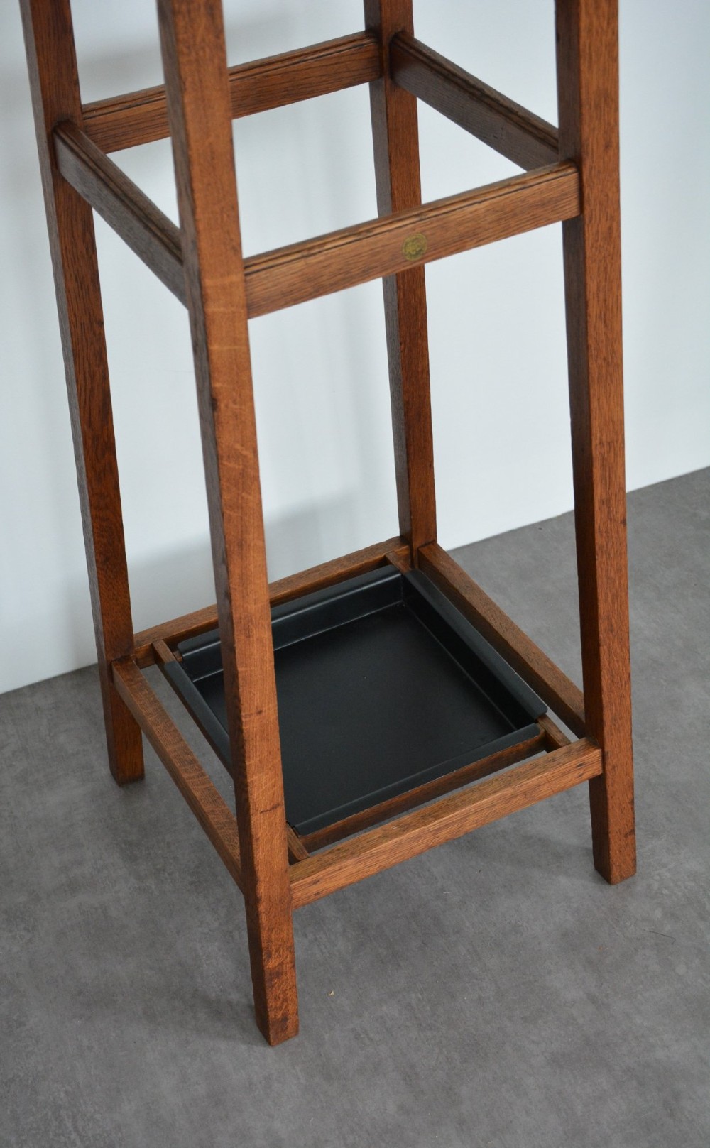 English Arts And Crafts Solid Oak Coat Stand By Astrola View VII