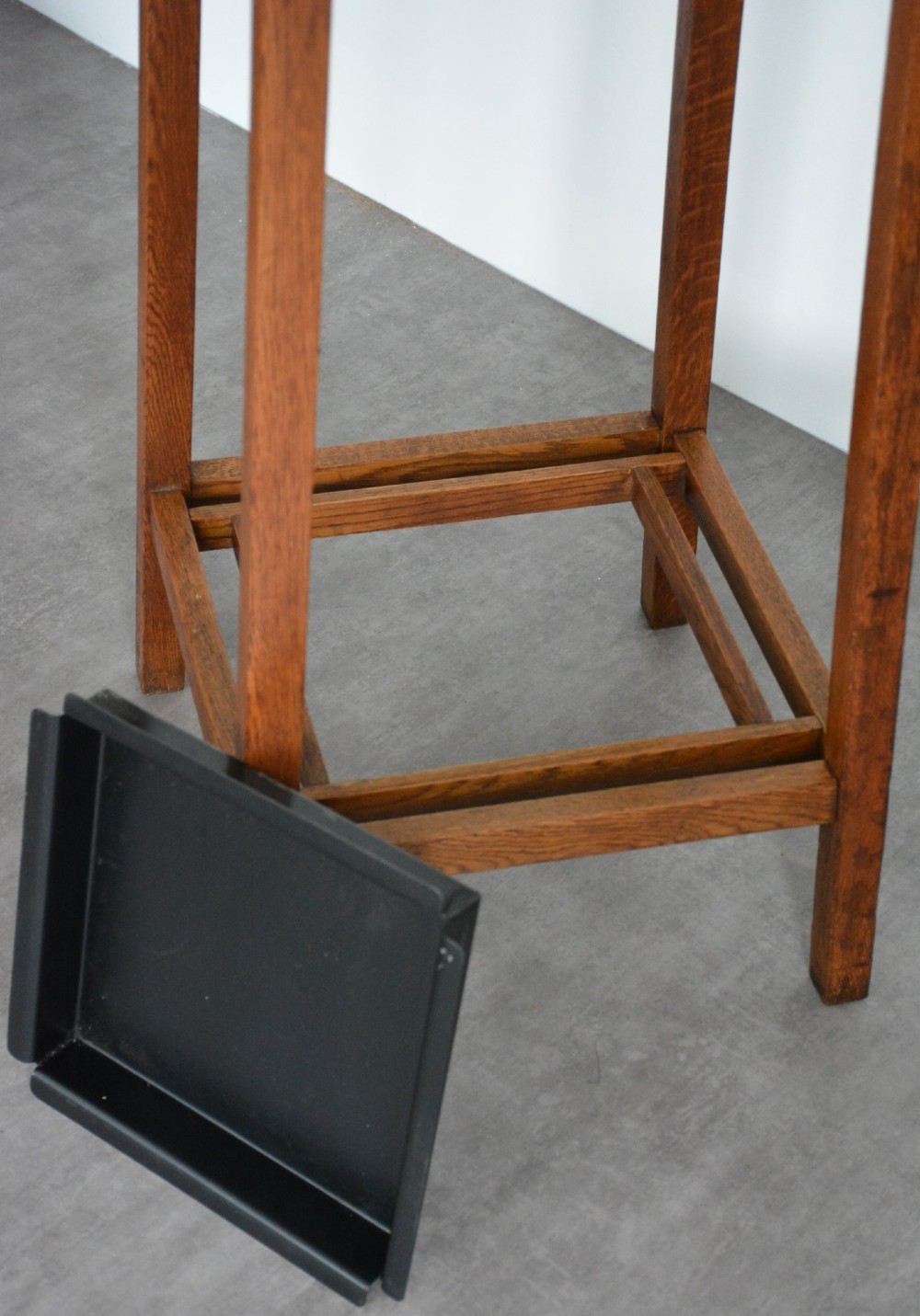 English Arts And Crafts Solid Oak Coat Stand By Astrola View IX