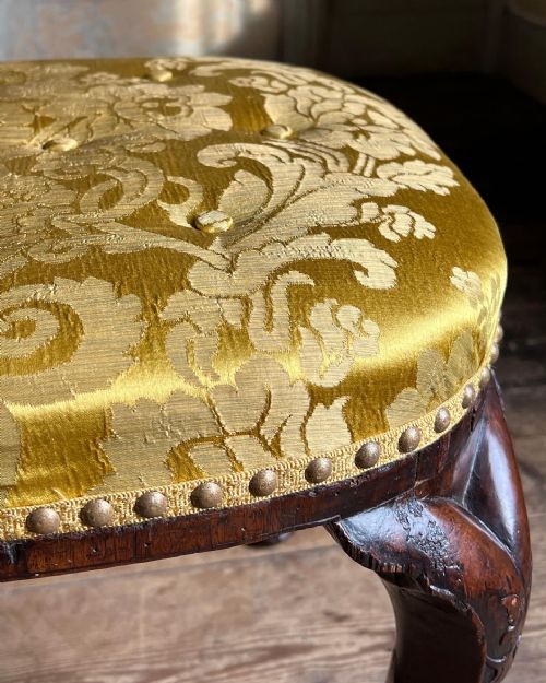 A RARE 18TH CENTURY WALNUT STOOL C1720 - ADDITIONAL PHOTO 6