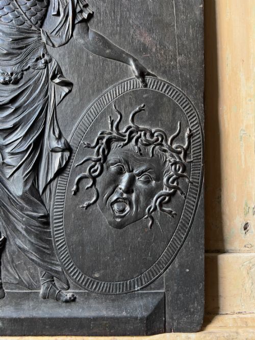 A RARE LOUIS XIV OAK CHIMNEY BOARD C1700 - ADDITIONAL PHOTO 3