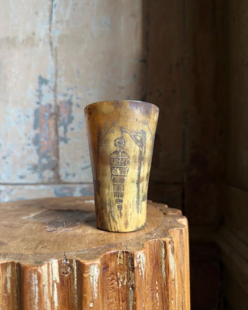 A RARE 18TH CENTURY NAVAL HORN BEAKER - ADDITIONAL PHOTO 7