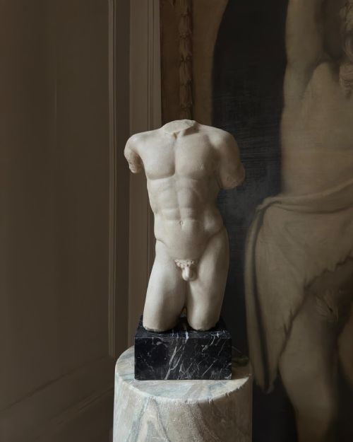 a grand tour marble torso of an athlete after the antique - CATEGORY: ANTIQUE SCULPTURES - DATED 19TH CENTURY