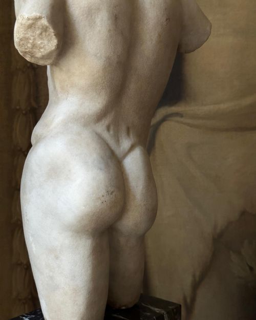 A GRAND TOUR MARBLE TORSO OF AN ATHLETE AFTER THE ANTIQUE - ADDITIONAL PHOTO 6
