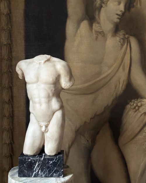 A GRAND TOUR MARBLE TORSO OF AN ATHLETE AFTER THE ANTIQUE - ADDITIONAL PHOTO 7