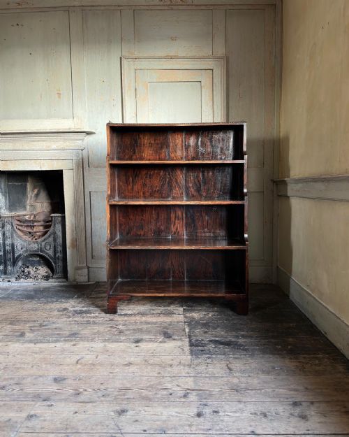 A WILLIAM IV PERIOD SIMULATED ROSEWOOD WATERFALL BOOKCASE C1830 - ADDITIONAL PHOTO 3
