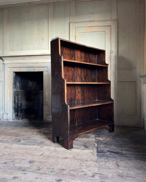 A WILLIAM IV PERIOD SIMULATED ROSEWOOD WATERFALL BOOKCASE C1830 - ADDITIONAL PHOTO 7