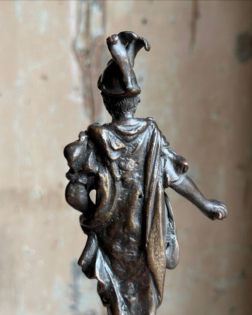 AN EARLY 17TH CENTURY BRONZE MARS IN THE MANNER OF ASPETTI - ADDITIONAL PHOTO 9