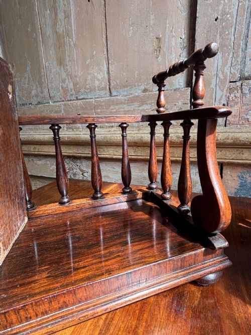A PAIR OF EARLY 19TH CENTURY ROSEWOOD BOOK STANDS IN THE MANNER OF GILLOWS CIRCA 1840 - ADDITIONAL PHOTO 2