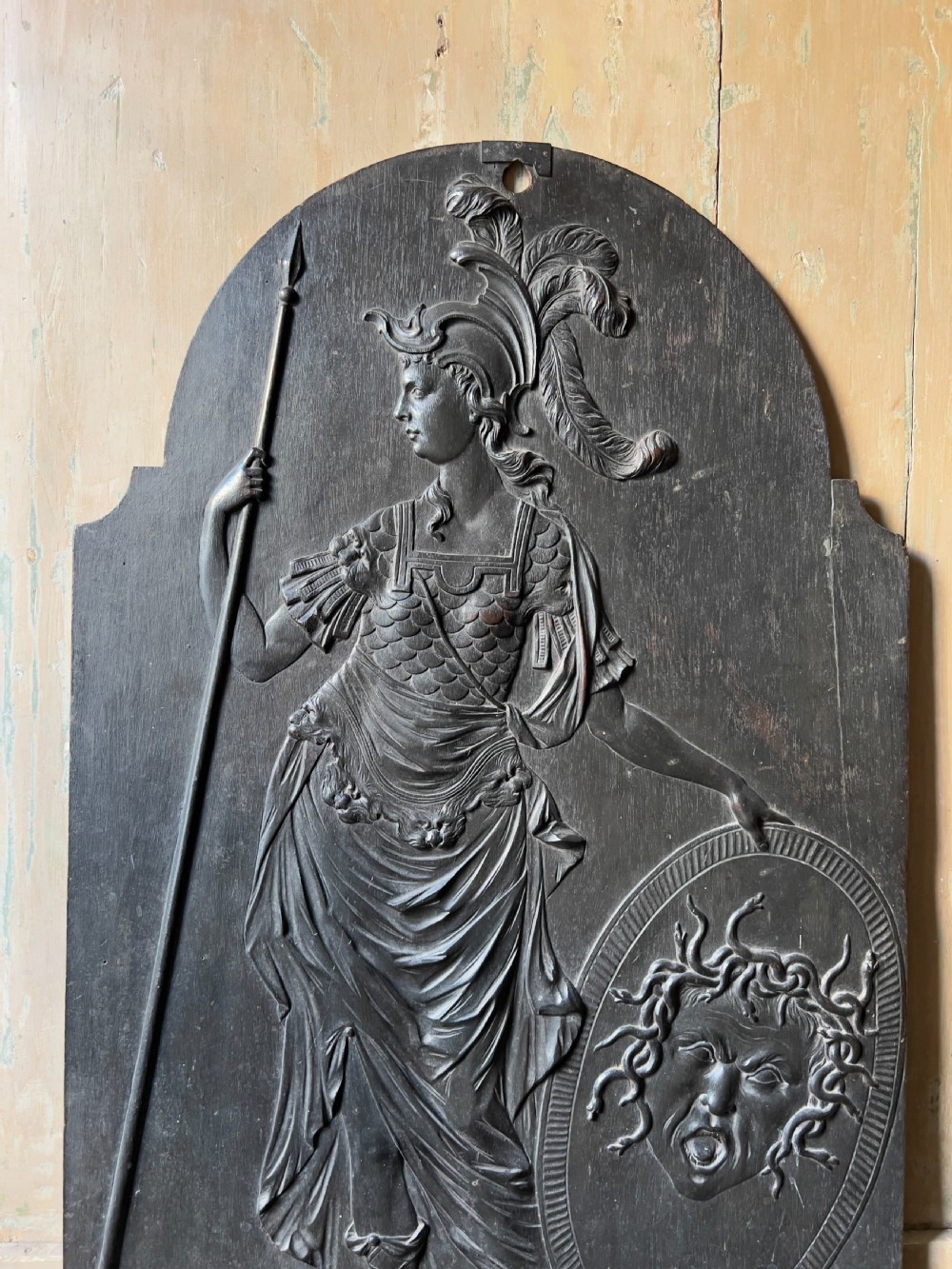 A rare Louis XIV oak chimney board, c.1700 View VII