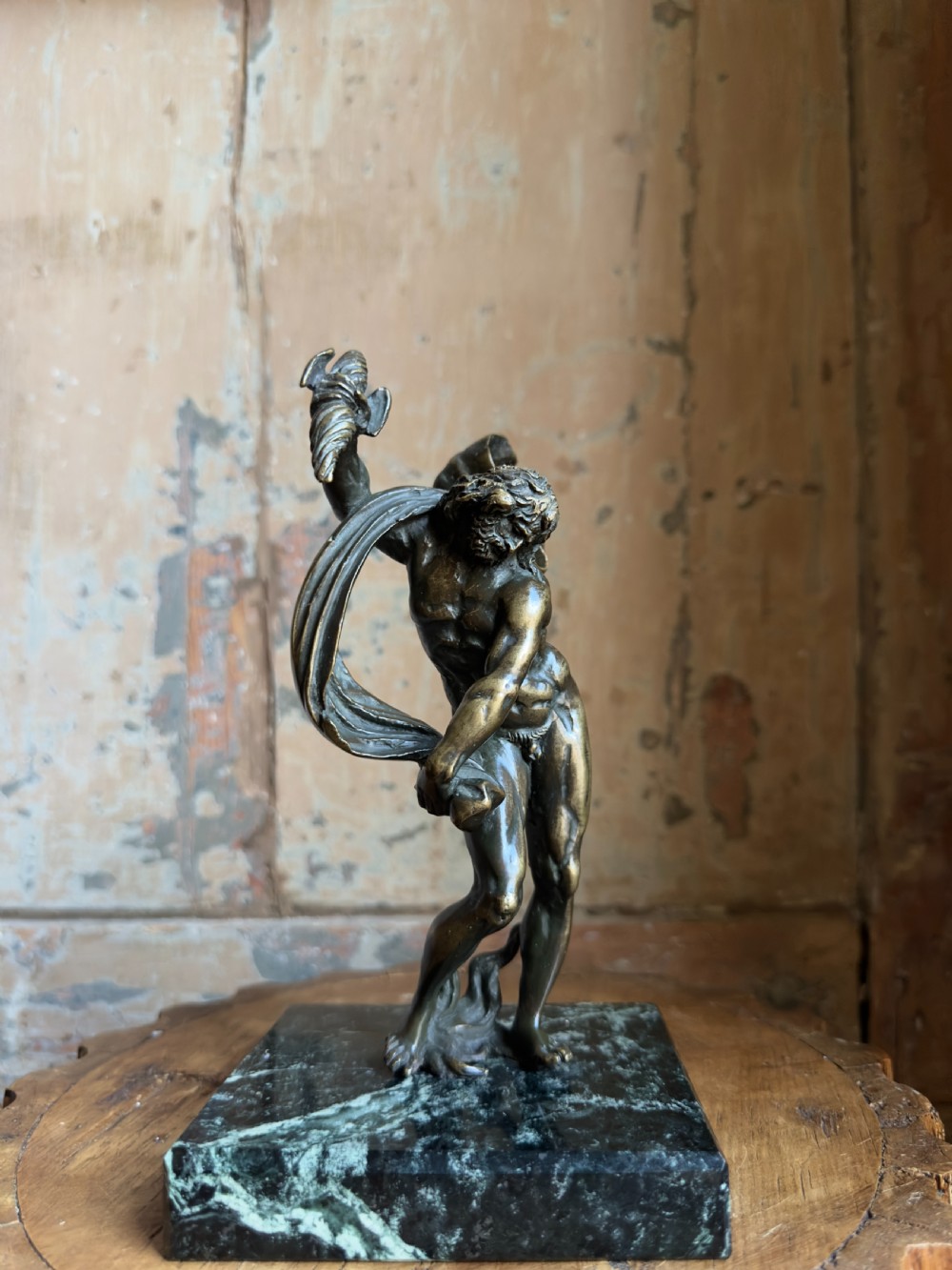 A rare 18th century Italian bronze figure of Jupiter View X