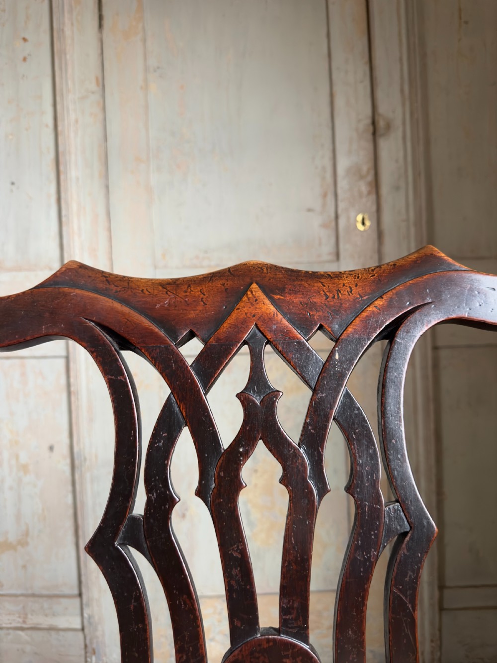 A pair of 18th century Chippendale mahogany side chairs, c.1760 View III
