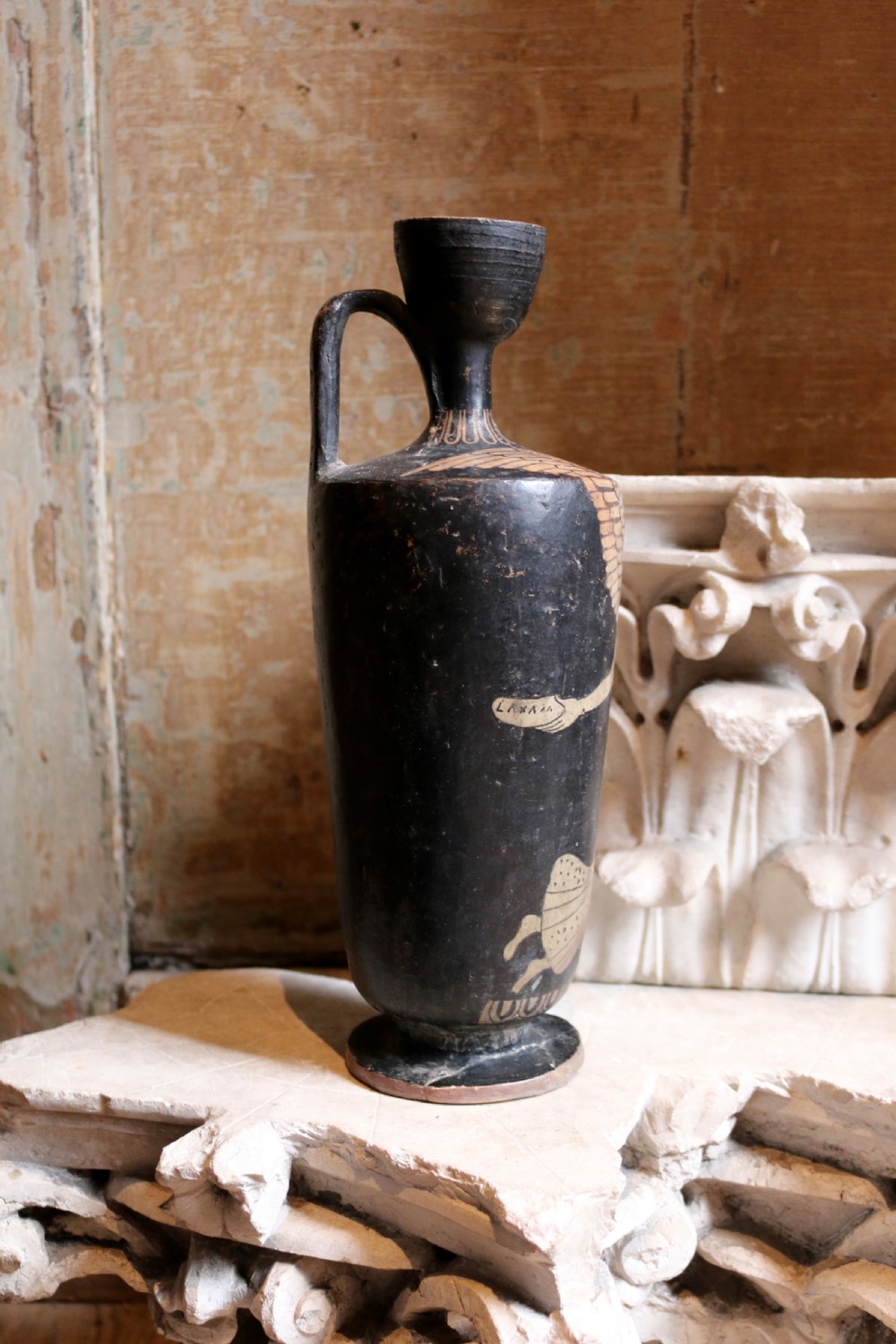 Lekythos, possibly ancient, late 6th century BCE. View V