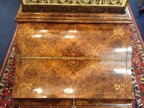 Victorian Walnut Davenport Desk