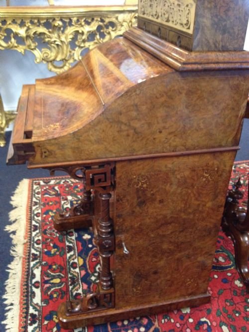 Victorian Walnut Davenport Desk View V
