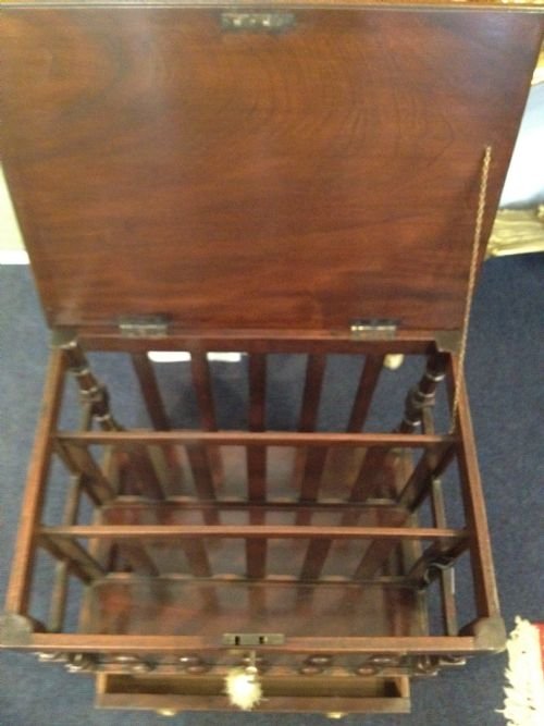 fig 1. Early Victorian Mahogany Canterbury