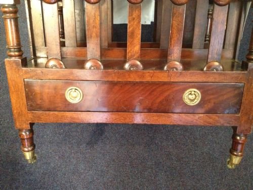 Early Victorian Mahogany Canterbury View IV