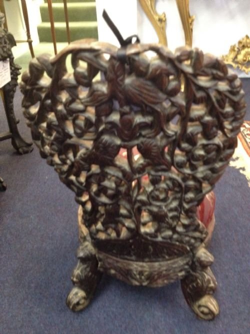 Burmese Carved Miniature/Childs Chair View II