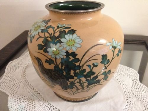 Japanese Cloissonne Bulbous Vase View III